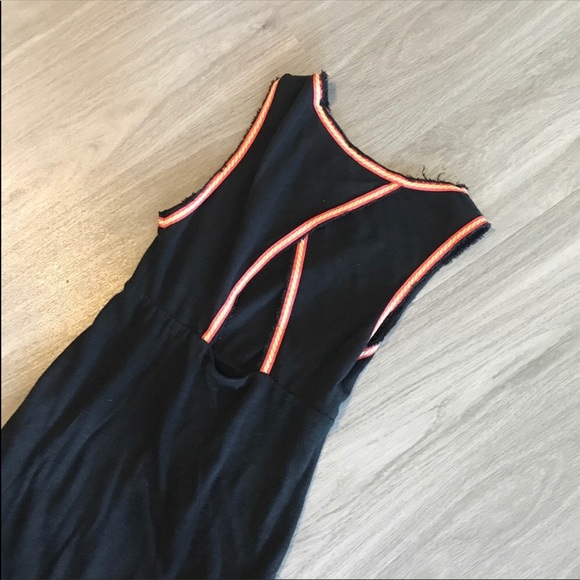 Black free people beach maxi dress with sexy slit - Picture 5 of 5